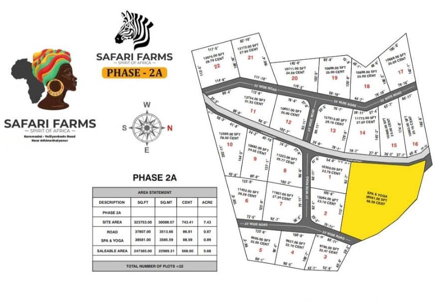 Safari Farms Site Map Phase 2A